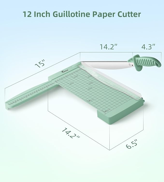Firbon 12" Guillotine Paper Cutter - Image 2