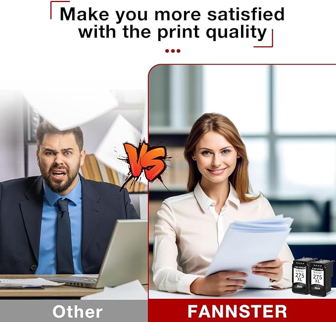 275XL Black Remanufactured Ink Cartridge Replacement for Canon 275 PG275 PG-275 XL PG-275XL PGI275 XL Black BK 1-Pack Replacement for Canon PIXMA TS3500 TS3522 TR4720 TR4700 TR4722 TS3720 Printer-DeskLoop Office