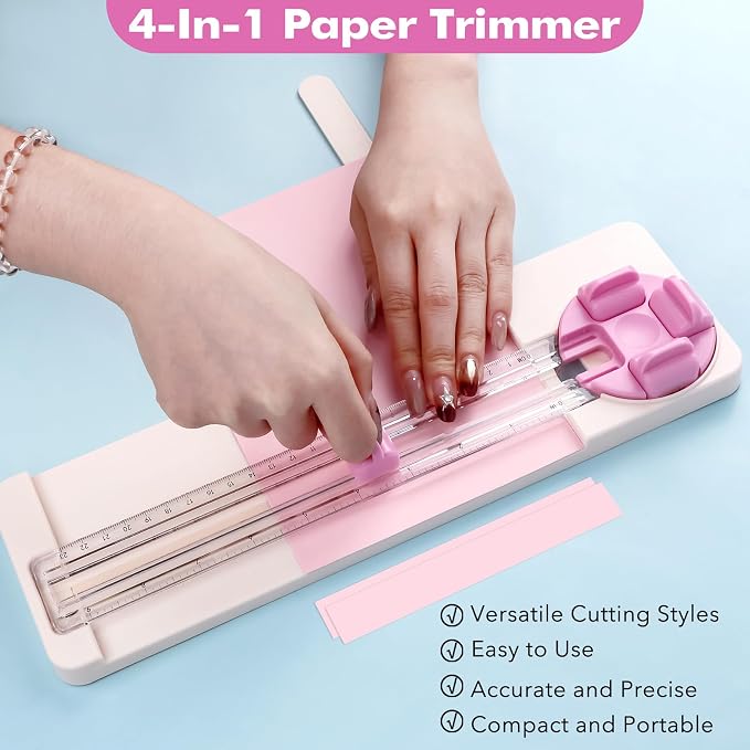 4-in-1 Paper Trimmer, 4Style Multi-Function Scrapbooking Tool - Image 3