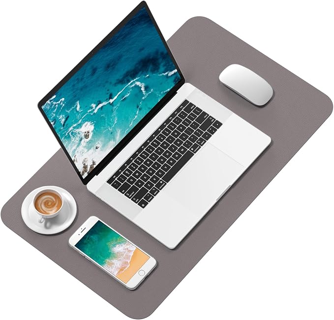 Hsurbtra Desk Pad, 23.6" x 13.8" PU Leather Desk Mat, M Extended Mouse Pad - Image 2