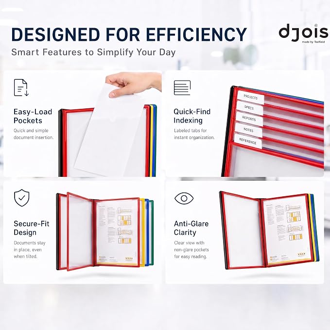 Tarifold Desktop Reference & Display System, 10 Double-Sided Pockets, 20 Sheet - Image 6