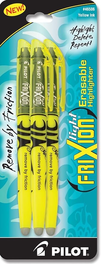 Pilot, FriXion Light Erasable Highlighters, Chisel Tip - Image 2