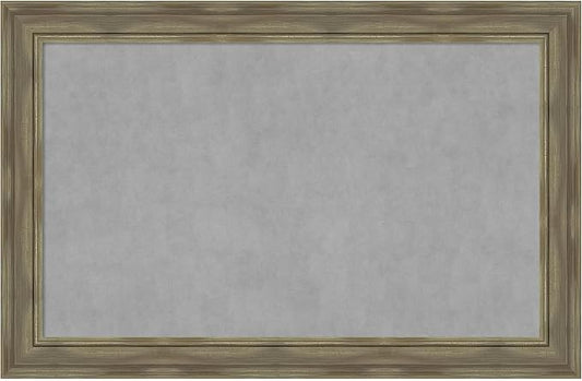 Amanti Art Grey Framed Magnetic Board 30x46 Large Vision Board by AmantiArt