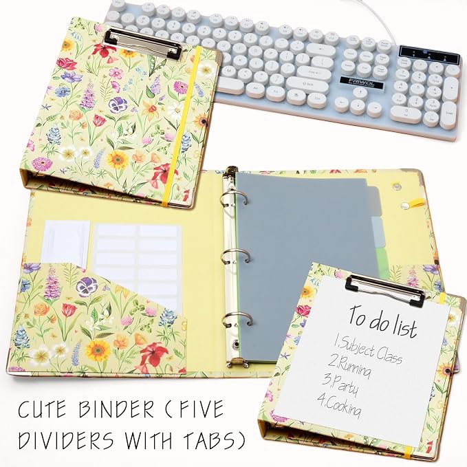 Mini Binder Organizer，1 Inch 3 Ring Binder - Image 2