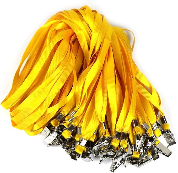 Bird Fiy Black Lanyards 100 Pack 34" Premium Lanyard Bulldog Clips Bulk Nylon - Image 5