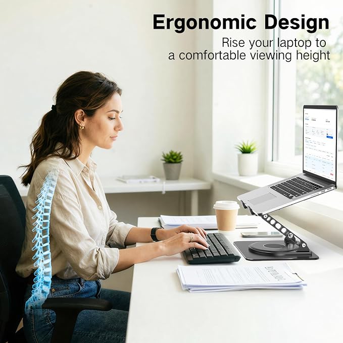 Adjustable Laptop Stand for Desk - Image 3
