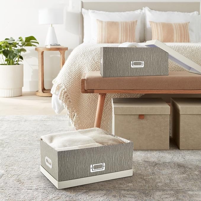 Briful Set of 2 Decorative Storage Boxes - Image 3
