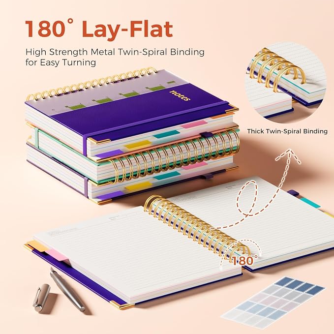 Line Hardcover Spiral Notebook - Image 3