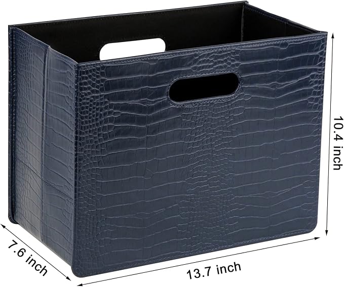 HofferRuffer Magazine Basket Holder, Foldable Magazine Rack, Document File - Image 2