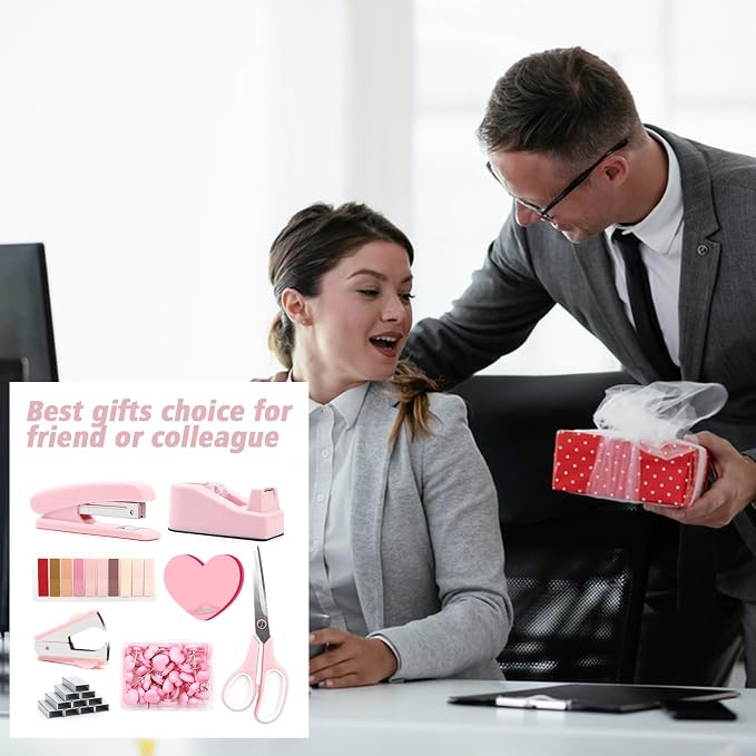 Pink Stapler and Tape Dispenser Set - Image 7