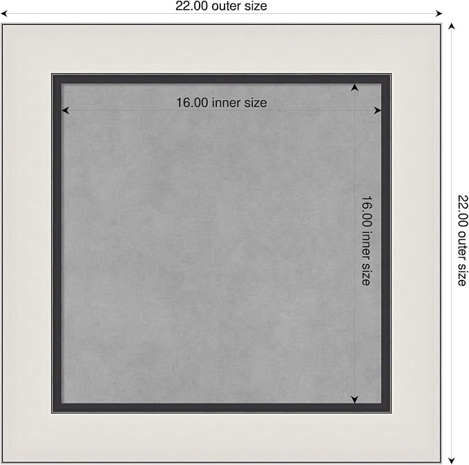 Amanti Art Silver Framed Magnetic Board 22x22 Small Vision Board - Image 2