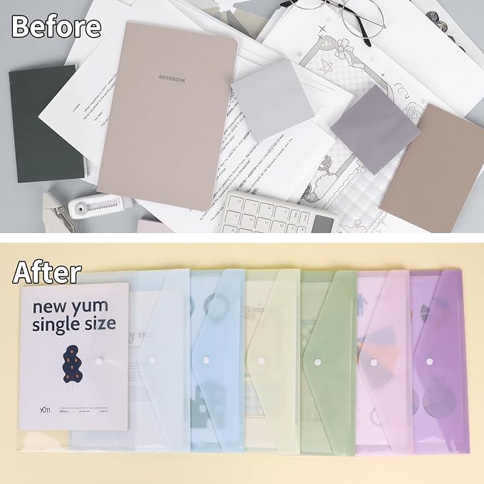 EOOUT 48pcs Plastic Envelopes, Plastic Folders - Image 5