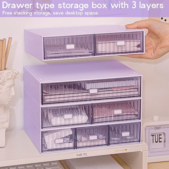 3 Tier Stackable Desk Organizer - Image 6