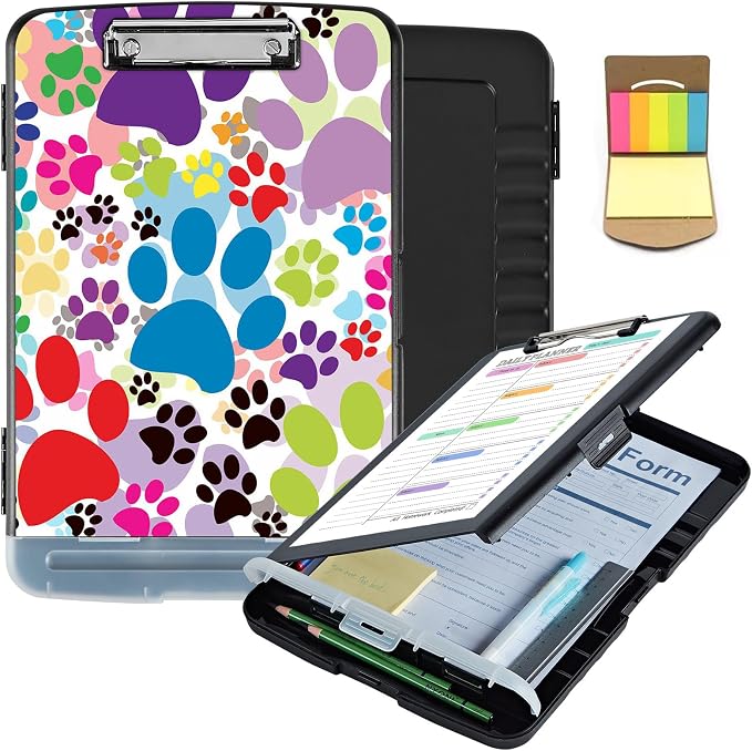 Clipboard with Storage, Clip Boards 8.5X11 with Storage & Pen Holder, Heavy by Unknown