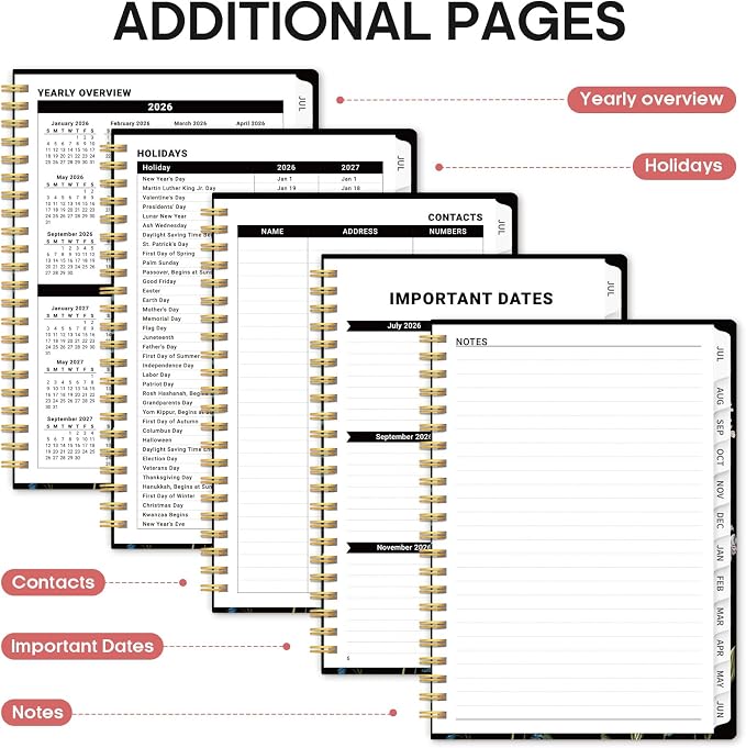 Planner 2026-2027, Academic Monthly and Weekly Calendar Planner - Image 5