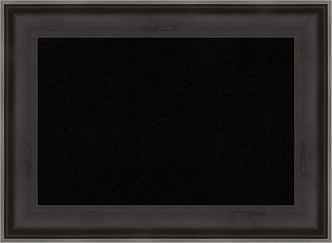 Amanti Art Black Cork Board for Wall, 16x22 Vision Board with Black Wood Frame, Small Corkboard Office Decor for Home Organization, Casual Corkboard Pinboard to Display Items for Home Organization in-DeskLoop Office