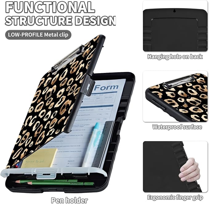Clipboard with Storage & Pen Holder, Nursing Letter-Size 8.5x11 with - Image 3
