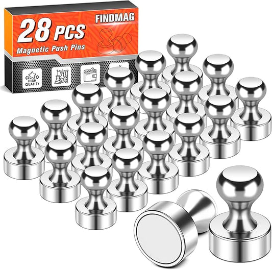 FINDMAG Fridge Magnet, Powerful Small Silver Refrigerator Magnets, Cute by FINDMAG