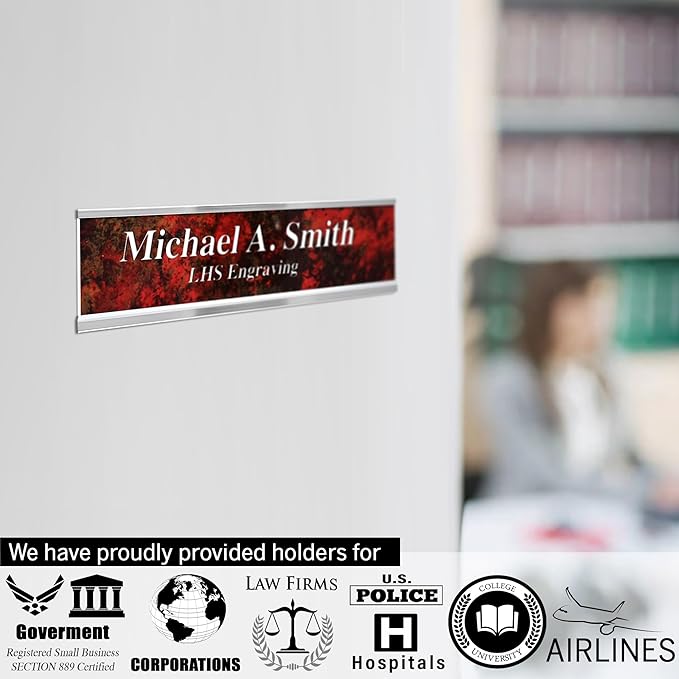 Engraved Custom Door Plate Teak Plastic Office Door Sign - Image 4