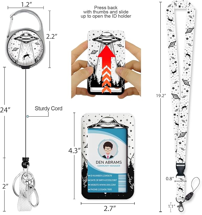 Piefly Lanyards for Id Badges, Badge Holder - Image 5