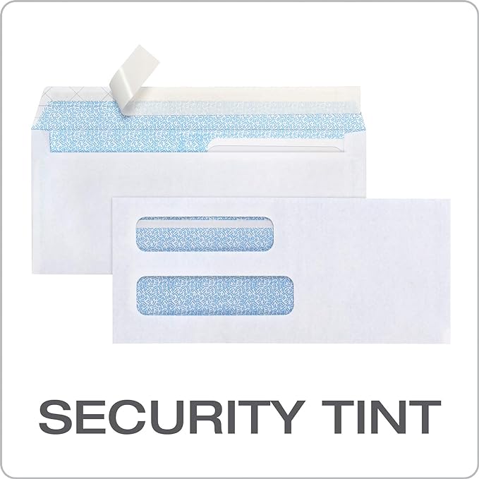 Columbian #8-5/8 Security Envelopes, Double Window Self Seal Envelopes - Image 5