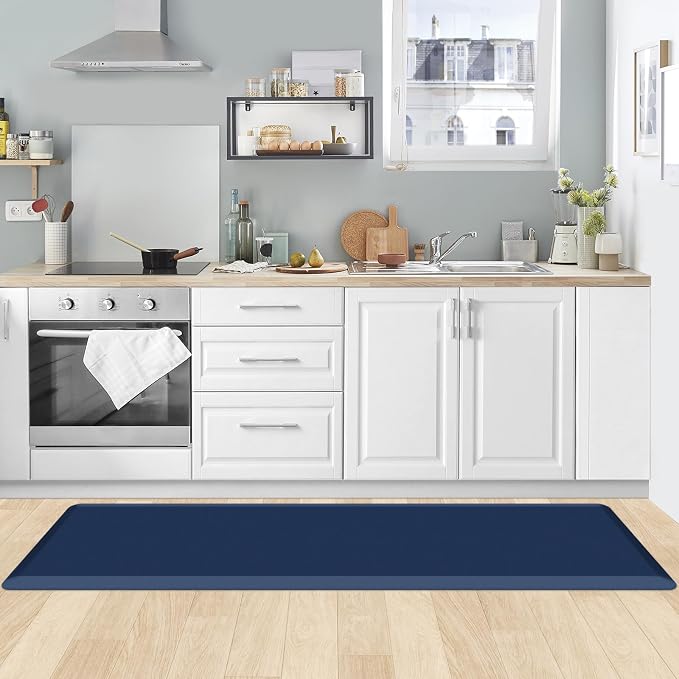 KitchenClouds Kitchen Mat Cushioned Anti Fatigue Kitchen Rug 17.3"x60" Water - Image 7
