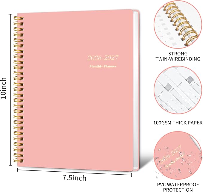 KMQOY Monthly Planner 2026-2027, 2026 Calendar 24 Months Planner, Jan 2026 - Image 2