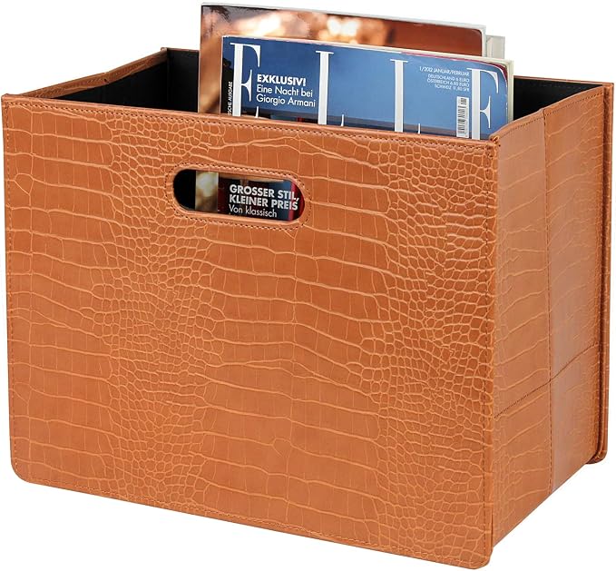 HofferRuffer Magazine Basket Holder, Foldable Magazine Rack, Document File by HofferRuffer