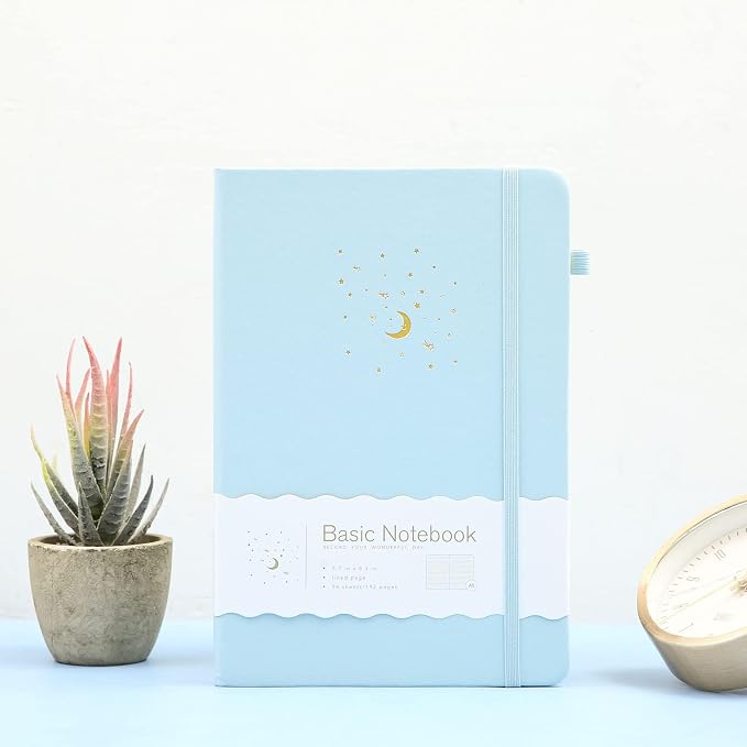 CAGIE Lined Journal Notebook for Work, 196 Pages, Medium 5.7" x 8.3", Hardcover - Image 2