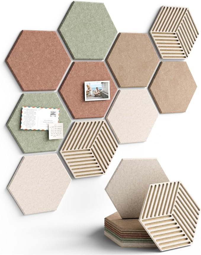 Fluxynara Hexagon Cork Board Alternative by FLUXYNARA