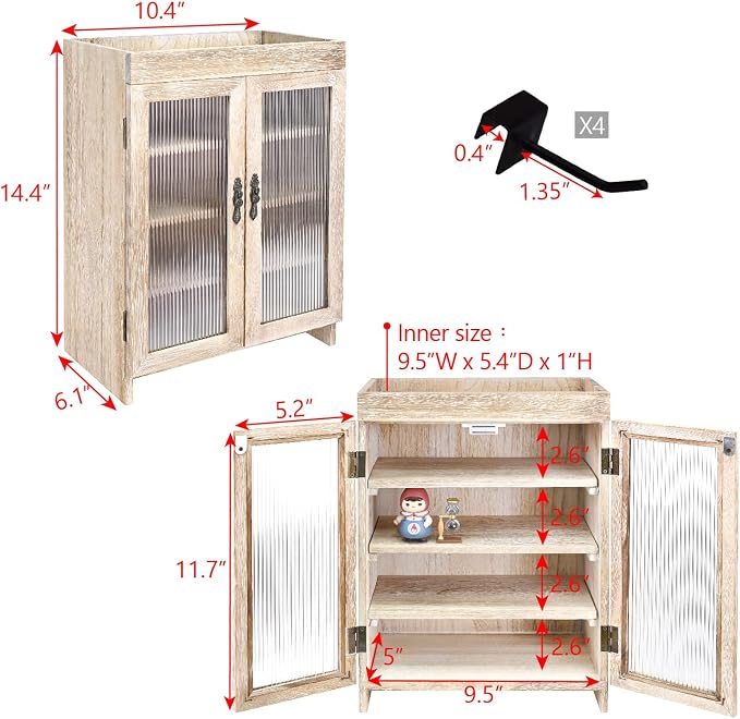 Ikee Design Wooden Countertop Storage Cabinet - Image 3