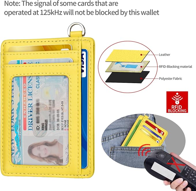 Slim Minimalist Front Pocket Wallet, RFID Blocking Credit Card Holder Wallet - Image 4