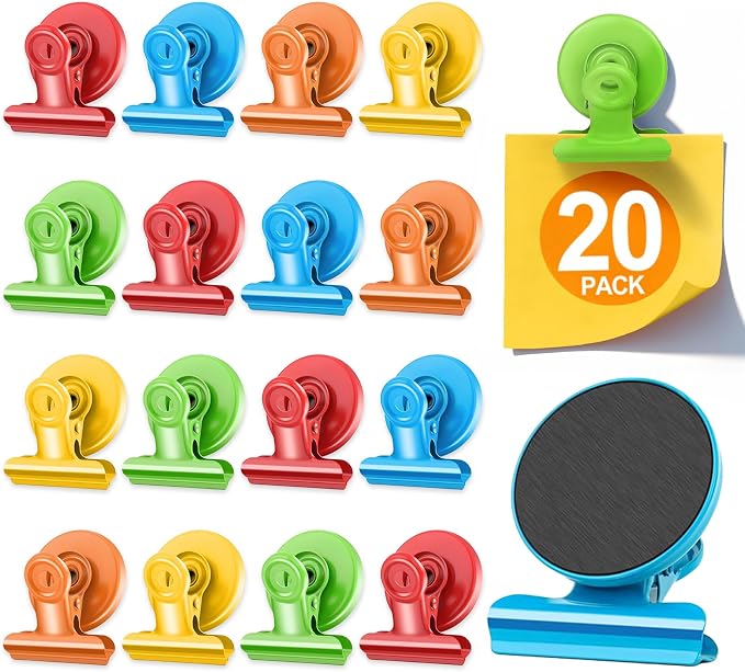 20 Pack Fridge Magnet, Magnet Clips Heavy Duty Refrigerator Magnets by WUDIME