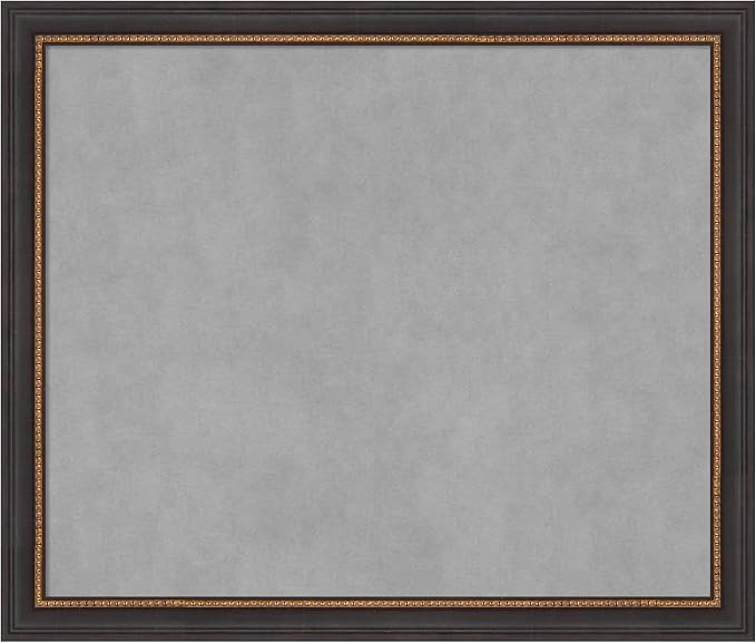 Amanti Art Black Framed Magnetic Board 23x27 Medium Vision Board by AmantiArt