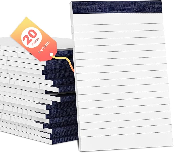 Note Pads 4x6 In Lined Writing Notepad by Aidunmis