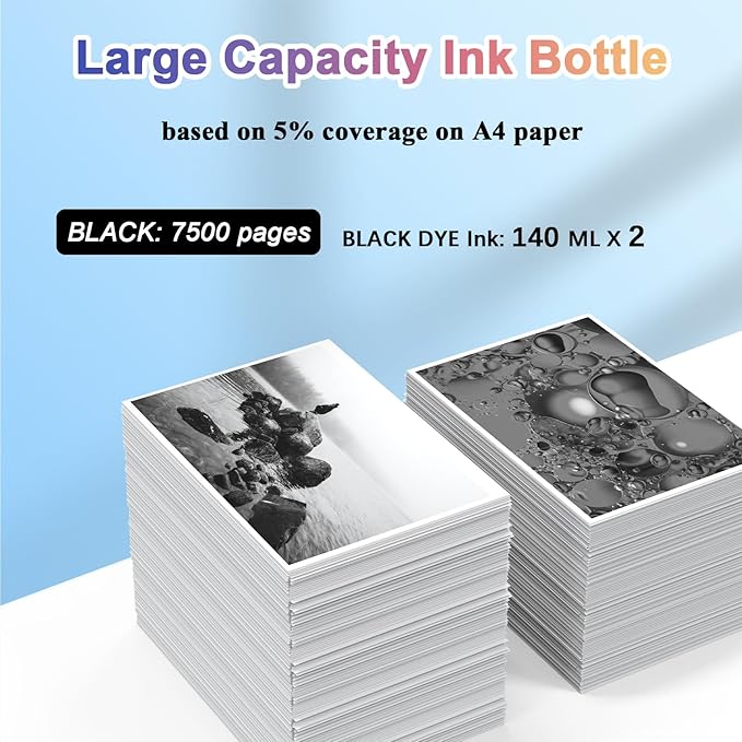 32XL Refill Ink Bottles Replacement for Smart Tank 5101 5102 6001 7001 7002 7301 7602 Plus 651 551 Ink Tank Printer-DeskLoop Office