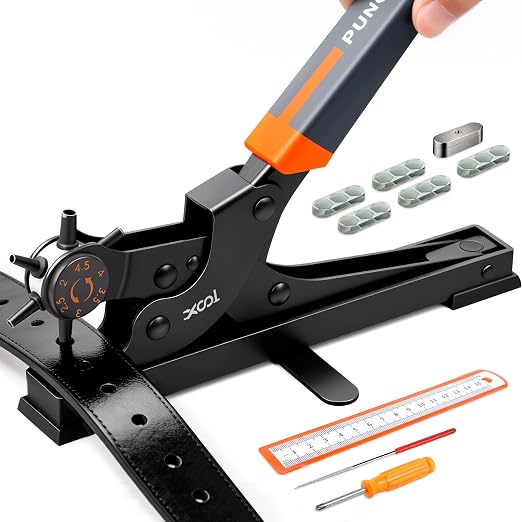 XOOL Revolving Punch Plier Kit, Leather Hole Punch Set by XOOL