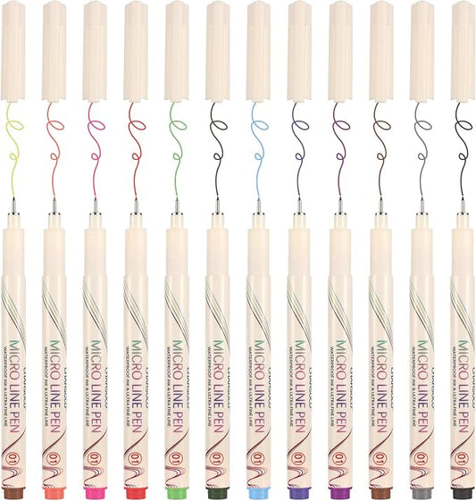 CHARSOCO 01 Micro Fine Point Pen Set by CHARSOCO