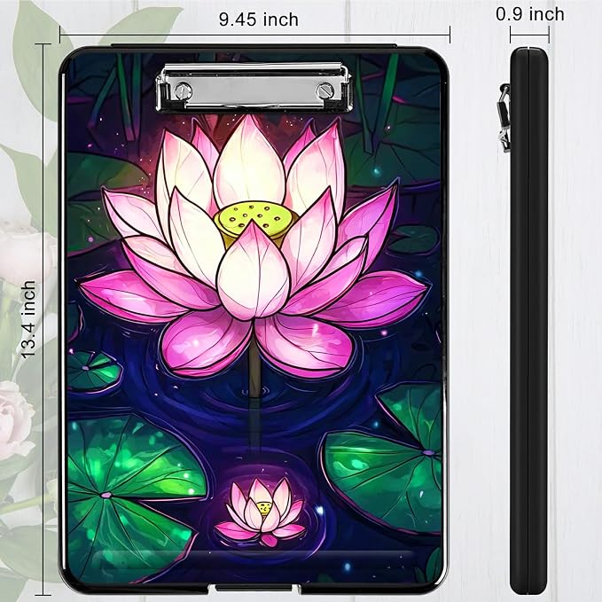 Pink Lotus Flower A4 Clipboard - Image 4