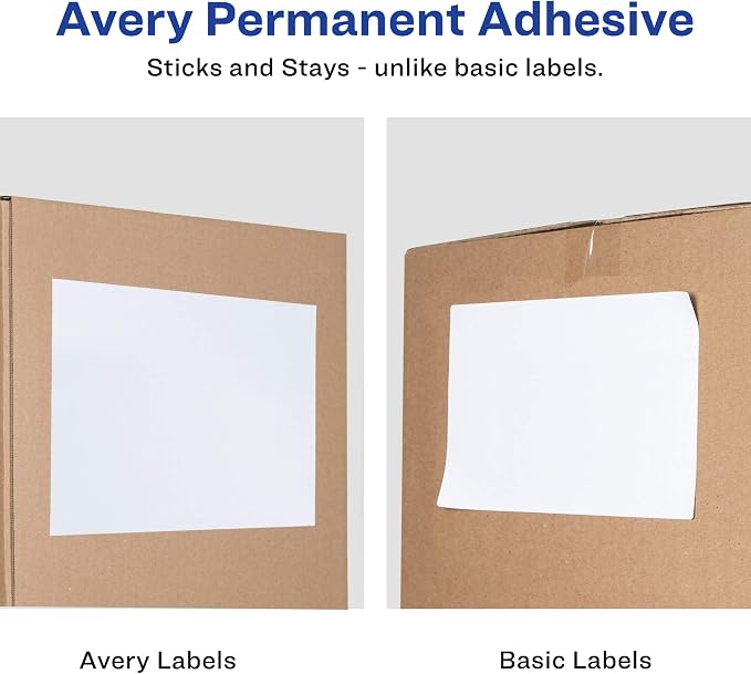 Avery Half-Sheet Printable Shipping Labels, 5.5" x 8.5" Customizable Stickers - Image 3