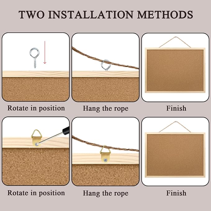 2 Pack Cork Board Bulletin Board, 15.7"X 11.81" inches - Image 2