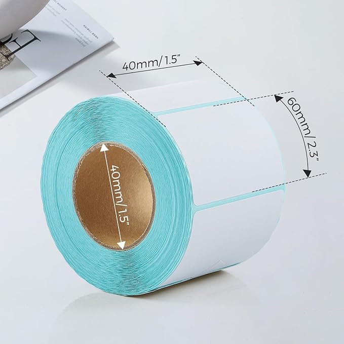 Bonvoisin Printing Scale Label Rolls, 58 X 40 mm, Barcode Label, 12 Rolls Per Case-DeskLoop Office