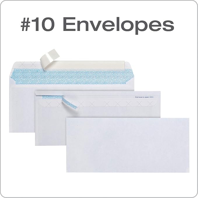 Columbian #10 Security Envelopes, 500 Pack, Self Seal Envelopes - Image 6