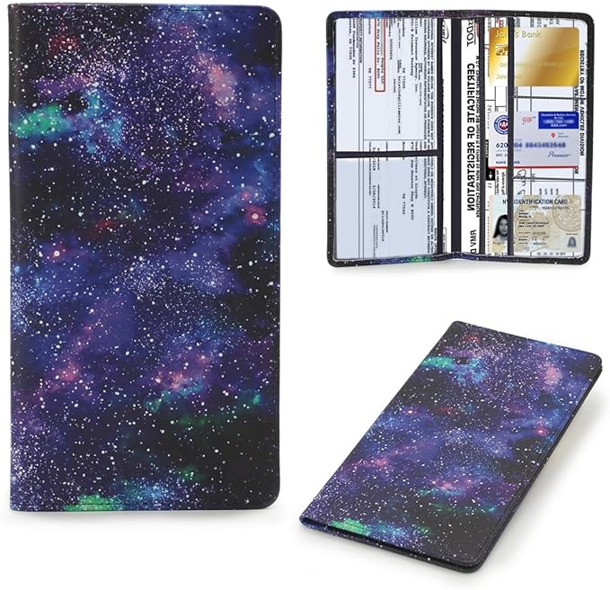 TILDOSAC Leather Car Registration and Insurance Card Holder, Car Document Holder by TILDOSAC