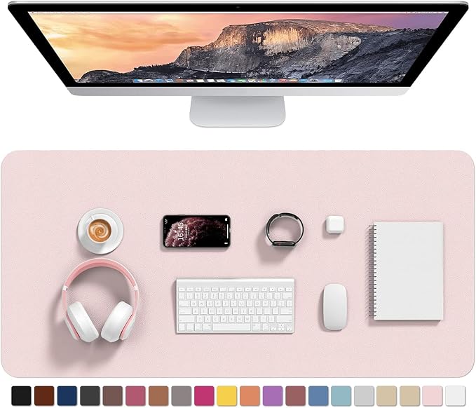 Hsurbtra Desk Pad, 35.5" x 17" PU Leather Desk Mat, XXL Extended Mouse Pad by Hsurbtra