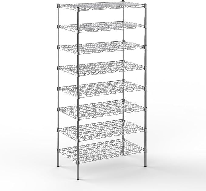 Regal Altair 21" Deep x 36" Wide x 74" Height Wire Shelving Kit | 8-Tier | NSF by Regal+Altair