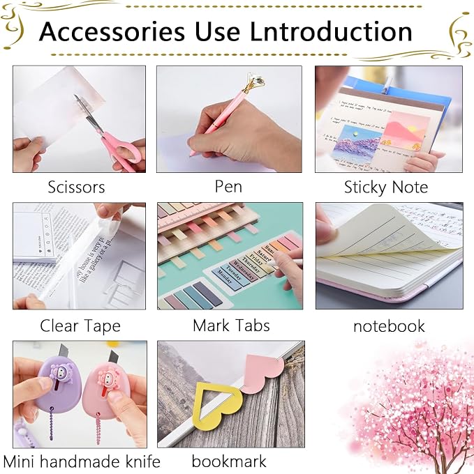 Office Supplies, Desk Accessories, Stapler and Tape Dispenser Set, 1000 Staples - Image 4