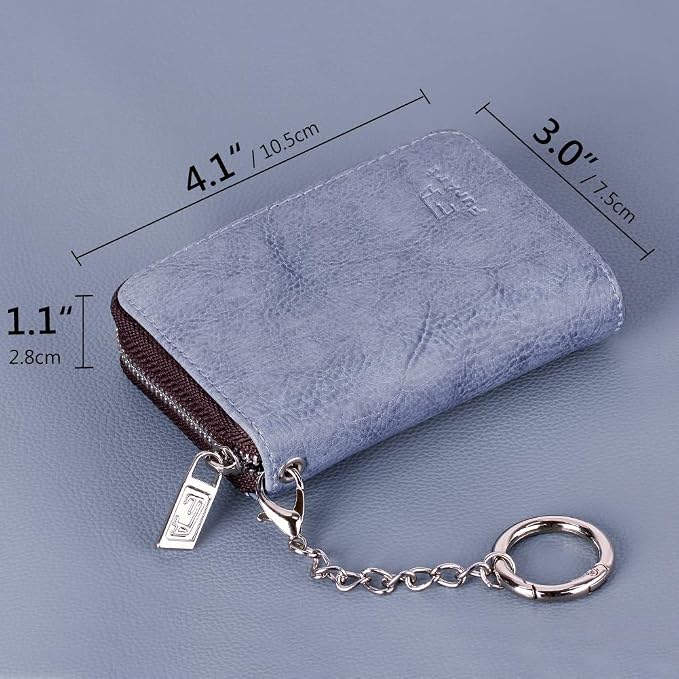 FurArt Zipper Wallet Women, RFID Blocking Credit Card Wallet, Business Card - Image 6