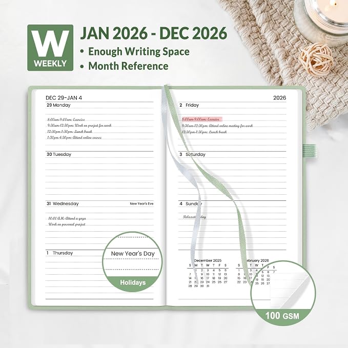 SUNEE 2026 Pocket Weekly Planner - Image 3