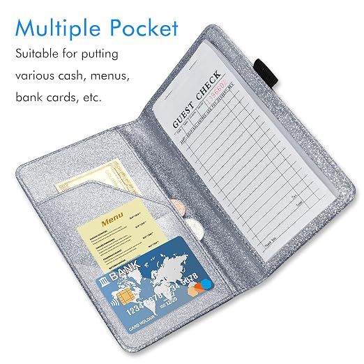 ACdream Server Books for Waitress, Guest Book Note Pad, Cute Pocket Leather - Image 3
